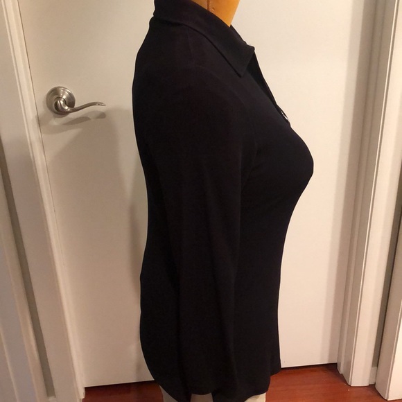 Ribbed Tunic Top w/zippered front; long sleeved size 10 or 3/$30 - Picture 3 of 10